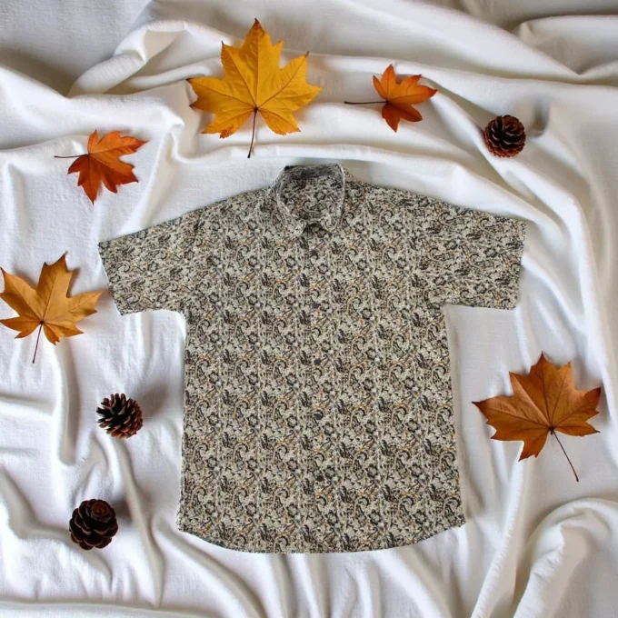 Artisanal Earth-Tone Abstract mkariKala Shirt